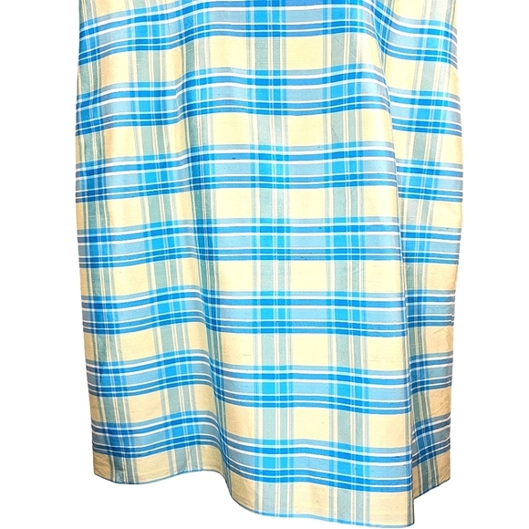 BOB MACKIE Silk Plaid Sheath Dress Size 16 - Picture 3 of 13